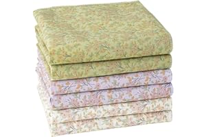 HOULIFE Damen Taschentücher mit Blumendruck Vintage Damen Taschentücher 60er Jahre weiche Baumwolle Damen Taschentücher buntes Blumen Taschentuch 35 cm x 35 cm/13,8 x 13,8 Zoll