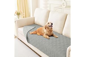 ‎HOMAXY Homaxy Hundedecke Wasserdicht,Hundematte Outdoor Waschbar, Wendedecke Hunde Decke, Weich Katzendecke für Sofa Couch Bett Unterwegs（130x100cm,Grau+Hellgrau）