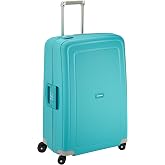 Samsonite S'Cure Large Trolley Case, 75 cm | Aqua Blue, Hard Case, 75H x 20.5W x 12.2D in, 102 L, 4.6 kg, with TSA Lock and M