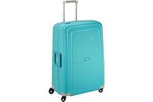 Samsonite S'Cure - Hartschalenkoffer 75 cm Groß - Trolley Koffer mit 4 Rollen, TSA-Schloss, Leicht - 102 L - Blau (Aqua Blue)
