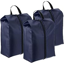 3x Wasserdichte Schuhtaschen - Beige Reise Organizer Mit Reißverschluss