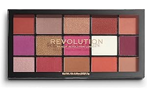 REVOLUTION BEAUTY LONDON Makeup Revolution | Paleta de sombras de ojos Reloaded | Red Alert | 15 sombras | 16,5 g