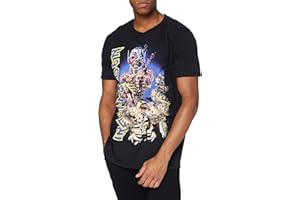 Iron Maiden T-Shirt Oberteil Kurzarm Herren Männer Gr. L, Schwarz