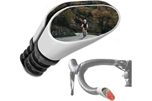 Sprintech Drop Bar Mirror Pair Bike Bicycle Cycling Safety Mirror New White by Sprintech