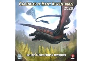Loke Battlemats Calendar of Many Adventures 2026, Calendar 2026