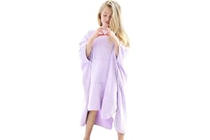 DreamBuy Animals Kids Hooded Towel Poncho 100% Combed Cotton 450gsm Boys and Girls Beach Towel Poncho, Ideal for Holidays, Swimming, Surfing, Beach, Bathing