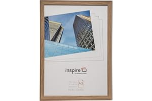 Hampton Frames | Cornice Sorbonne A3 30x42 cm, effetto legno, plexiglas | Profilo largo 30 mm, ganci e clip retro | Montaggio verticale/orizzontale, per parete