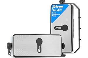 Plyee Audio Altoparlante Bluetooth Esterno, IPX5, Sincronizza 100 Altoparlanti, Montaggio a Parete, Compatibile con Telefono, PC, Echo Dot, per Patio, Veranda, Garage, Coppia (MZ-511)