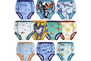 MOEMOE BABY Lot de 10 culottes d'apprentissage - Sous-vêtements pour enfant garçon de 4 ans