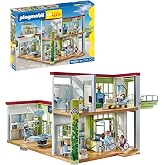 Playmobil 71615 Modern Hastane - Aksiyon Kahramanları - D&ouml;rt Karakter ve Tıbbi Ekipman İ&ccedil;erir - 4 Yaş &Uuml;st&uuml;
