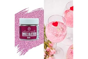 MS GOOD MakeSomeSweets Sweet Glitters - Glitter Commestibili per Bevande, Vegani, Senza Glutine, Senza Olio di Palma, Scelta Colorata, 10g