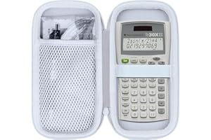 Peyyargo Twarde etui ochronne, kompatybilne z Texas Instruments TI-30XIIS / Texas Instruments TI-30X Pro/Texas Instruments TI-30X Plus, kalkulator naukowy MathPrint (białe)
