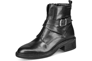Tamaris Femme 1-1-25469 Bottine, Black Leather, 38 EU