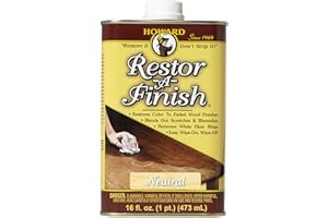 Howard Restor-A-Finish Neutral RF1016 Restore The Original Finish Remove Heat and Stain Marks on Wooden Furniture 473ml