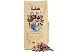 ‎BLANK ROAST BLANK ROAST - Barista Tattoo Coffee Cream - 1000g - Roasted in Long-term Drum Roasting - Beans from the Best Growing Regions - Premium Arabica - Strong, Chocolate & Nutty - Low Acid