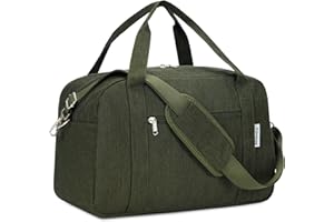 NARWEY Torba kabinowa Ryanair Airlines, 40 x 20 x 25 cm, pod siedzeniem, składana torba podróżna, torba sportowa, torba podręczna dla kobiet i mężczyzn, 20 l, Zielony wojskowy