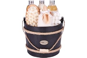 BRUBAKER Cosmetics - Coffret de bain & bien-être - Mangue Pêche - 9 Pièces - Baquet décoratif - Idée cadeau