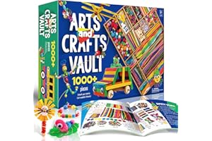 EDUMAN Lavoretti Creativi per Bambini, 1000+ Pezzi Giochi Creativi Bambina 10 Anni, Kids Mestiere Fai Da Te Decorazioni Giocattoli