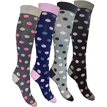 Calze Invernali Donna Vera Tucci 3 Paia | Motivo Nordico In Bianco, Nero E Blu | Calzini Morbidi E Caldi Taglia Unica 35-41