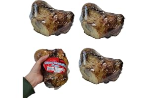 SHOP4ALLSORTS 4 x Whole Roast Knuckle Bones - Natural Beef Dog Treat Bone - 100% Beef - Large Chew Bone Improves Dental Hygeine - Adult Dog Treat.