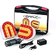 Connix Wireless Magnetic Rear Lights Set - LED, Black, Compatible with Car, Van, Truck