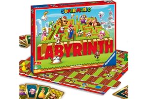 Ravensburger familjespel 26063 - den galna labyrinten Super Mario - med karaktärerna från Super Mario - Ett klassiskt spel fö
