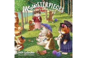 Meowsterpieces 2024 Wall Calendar