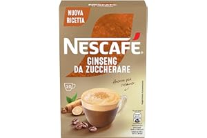 NESCAFÉ GOLD NESCAFÉ Ginseng da Zuccherare Caffè Solubile con Ginseng, 10 Bustine 60g