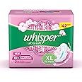 Whisper Ultra Soft XL Sanitary Pads, 50 count (Pack of 1)