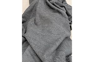 Tissus et Nappes Westeel - Tissu Micro Éponge Bambou Doudou Oeko-Tex® - par 50cm - 305g/m² Largeur 155cm (Anthracite)
