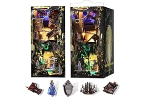 MiniCity Book Nook Kit, DIY Casas de muñecas en Miniatura (Down The Rabbit-Hole Alice in Wonderland)