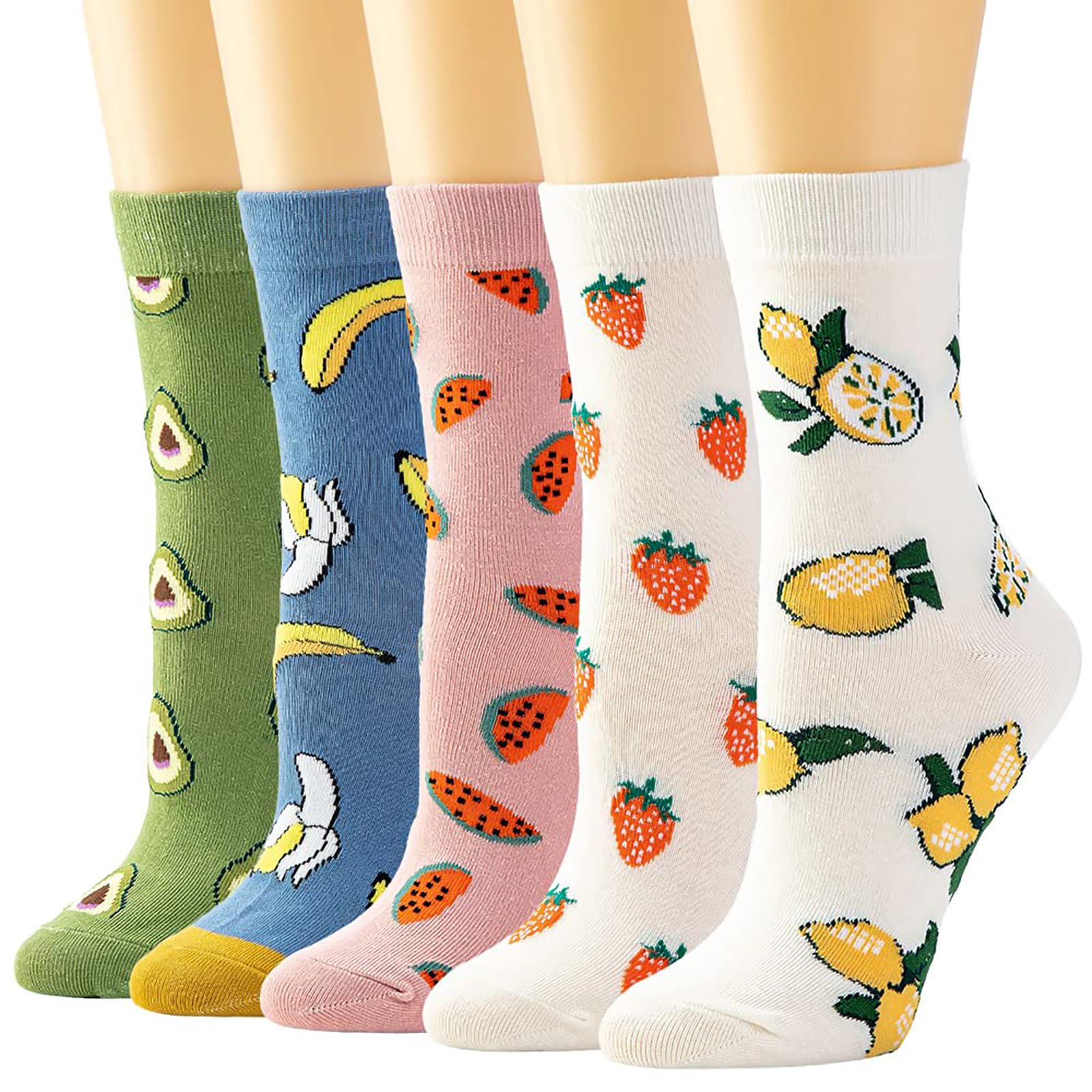 Azonee Cute 3D Monster Face Socks, Novelty Plush Cartoon Crew Socks with Funny Eyes for Girls & Women, Fun and Cozy Wear, 4 Pairs : Amazon.ae: Fashion 4