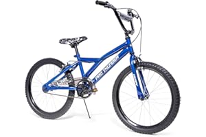 Huffy Pro Thunder Kids Bike – 12", 16", 20" Boys & Girls with Stabilisers, Multiple Colours (Blue, Green, Grey, Yellow, grey), Ages 3–11, Durable Steel Frame