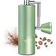 Manual Coffee Grinder Chestnut C3s PRO, All-Metal Coffee Grinder, Folding Handle, Stainless Steel S2C Conical Burr, Adjustable Grind Setting -Green