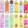 12 Styles Bookmarks, 12Pcs Scratch and Sniff Bookmark Fruit Theme Fun Book Marks Classroom Bookmarks Cute Bookmark for Teens Food Lovers,