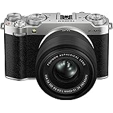 Fujifilm X-M5 Mirrorless Fotocamera Digitale XC15-45mmF3.5-5.6 OIS PZ Lens Kit - Argento