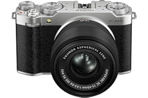 Fujifilm X-M5 Mirrorless Fotocamera Digitale XC15-45mmF3.5-5.6 OIS PZ Lens Kit - Argento