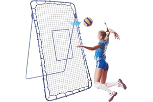 JAOGAUS Red de Voleibol para Jardín, Portería Rebotador Fútbol 7×4 Ft, Portería de Pelota Voleibol Ajustable en Altura, Cosas de Fútbol Entrenamiento, Red para Balones de Pelota Tenis