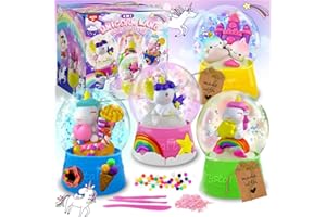 GraceDuck Unicorn DIY Snow Globe Crafts Kit - Unicorn Toys Christmas Birthday Gifts for Girls Ages 4 5 6 7 8-12 Year Old Arts and Crafts Kit for Kids