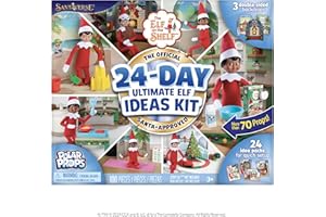 The Elf on the Shelf 24-Day Ultimate Elf Kit - Official Accessories for 24 Days of Elf Magic - 70+ Props, 24 idea packs - For Ages 3 Years and Above