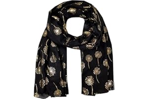 World of Shawls New Ladies Womens Glitter Foil Sparkle Print Scarf Scarves