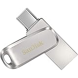 SanDisk Ultra Dual Drive Luxe 32GB USB Type C Flash Drive (Silver, 5Y - SDDDC4-032G-I35)