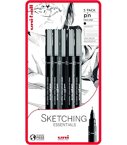 Liquidraw Penne A Punta Fine 0,4 Mm - Set Di 12 Nere Per Disegno Tecnico, Scrittura E Arte - Foto 7