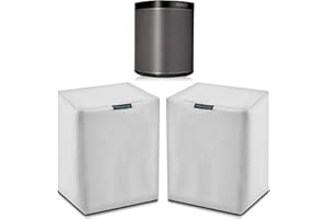 SOUNDCOVER Pair (2) White Heavy Duty Outdoor Sonos Speaker Covers - Dust, Water & UV Protection for Your Sonos Play:1, Sonos One & Sonos One SL Speakers - Fits Wall Mounted Speakers
