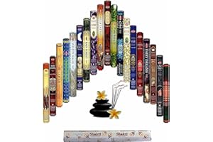 Giftbrit Hem Incense Sticks Various Fragrances 20 Packs Total 400 Sticks(20 Packs x 20 Sticks) | Best for Meditation,Yoga,Aroma Therapy, Relaxation