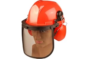 ALM Manufacturing CH011 Chainsaw Safety Helmet,red