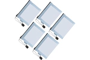 5 Pack Mini Zipper Mesh Bags, Classycoo 3" x 4.3" Nylon Small Zipper Mesh Pouch Key Holder,Coin Purse,Card Holder,Portable Travel Makeup Cosmetic Mesh Zipper Bags for Lipstick,Earphone (Blue)