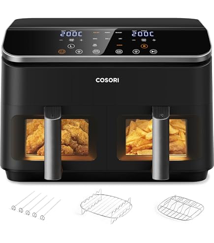 Moules En Silicone Pour Friteuse Cosori Turbo Tower Pro 10,8 L - Lot De 2, Réutilisables, Jusqu'à 450°C - 8