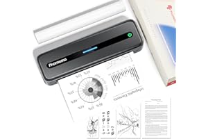 Phomemo M832 Thermal Printer A4, Mobile Printer A4 for Travel, Office, School, Home, Compatible with Windows/macOS/iOS/Android, Monochrome Travel Printer, Supports Thermal Paper Only, Grey