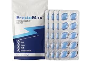 Erectomax™ | 40 Tablets | Fast Effect 100% Herbal Food Supplement | Fast Acting | Ginseng | Energy and Stamina Support